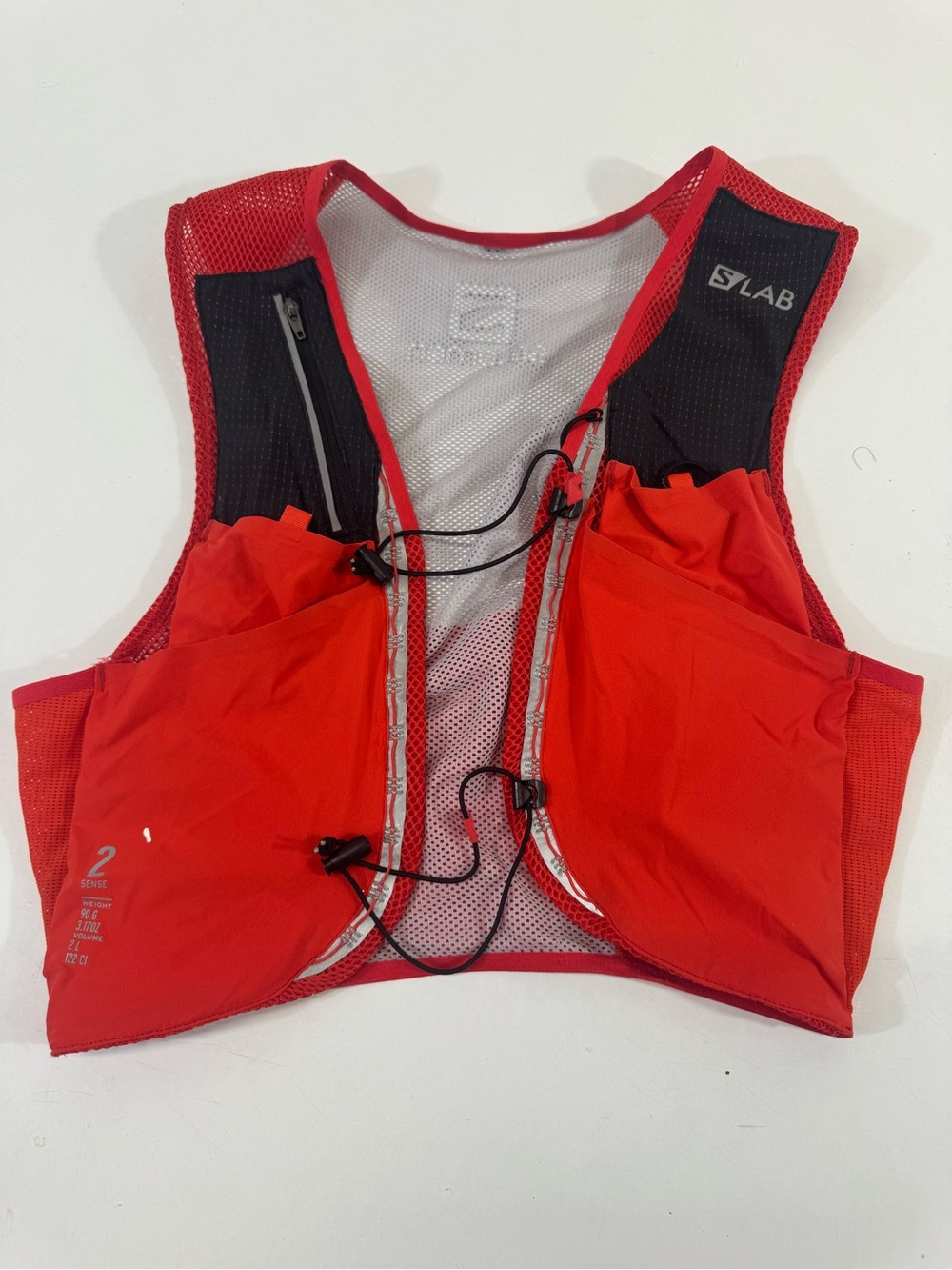Salomon s lab Bright Red Lightweight Running Vest 6 pockets hydration